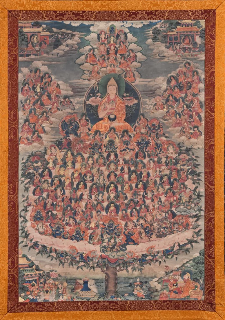 A Qing Dynasty thangka - 3