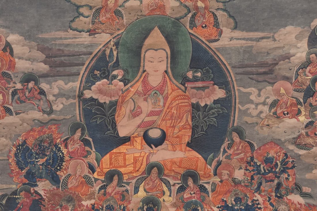 A Qing Dynasty thangka - 4