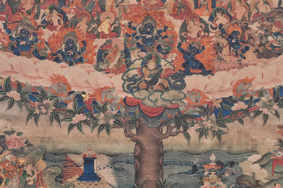 A Qing Dynasty thangka - 6