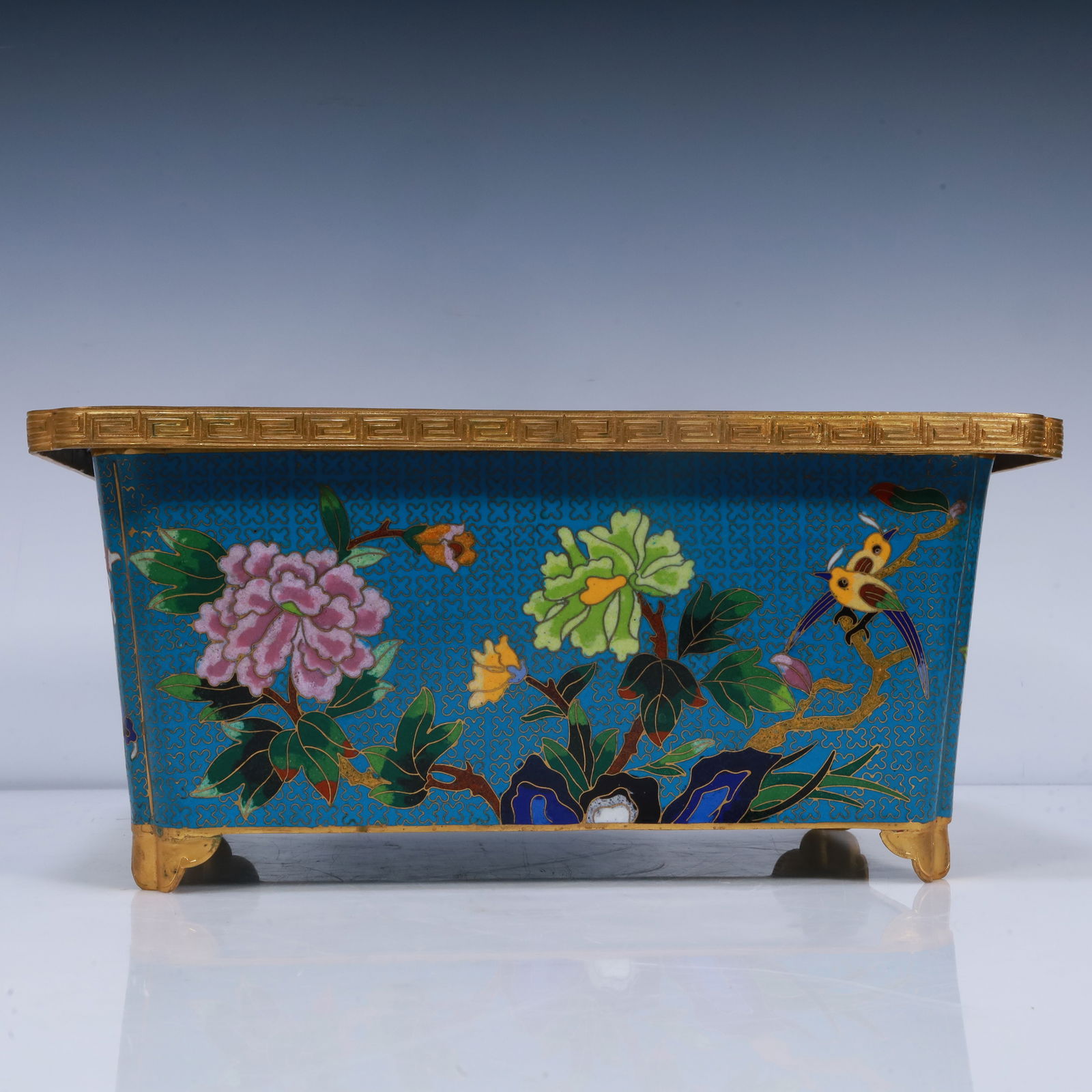 A cloisonné planter - 2