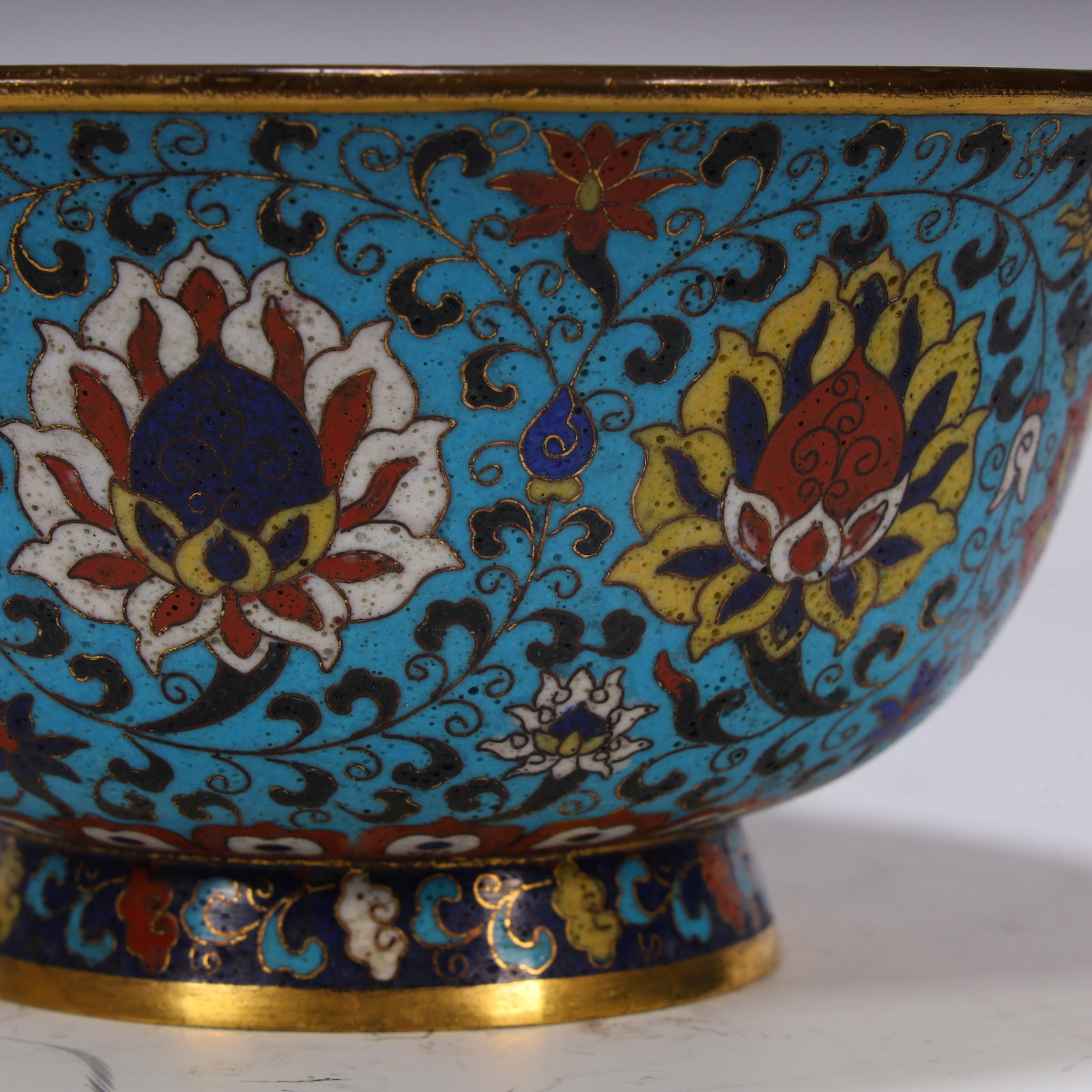 A cloisonné bowl - 4