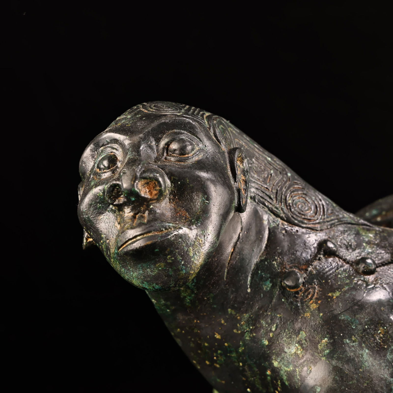 A bronze human-faced flying beast - 5