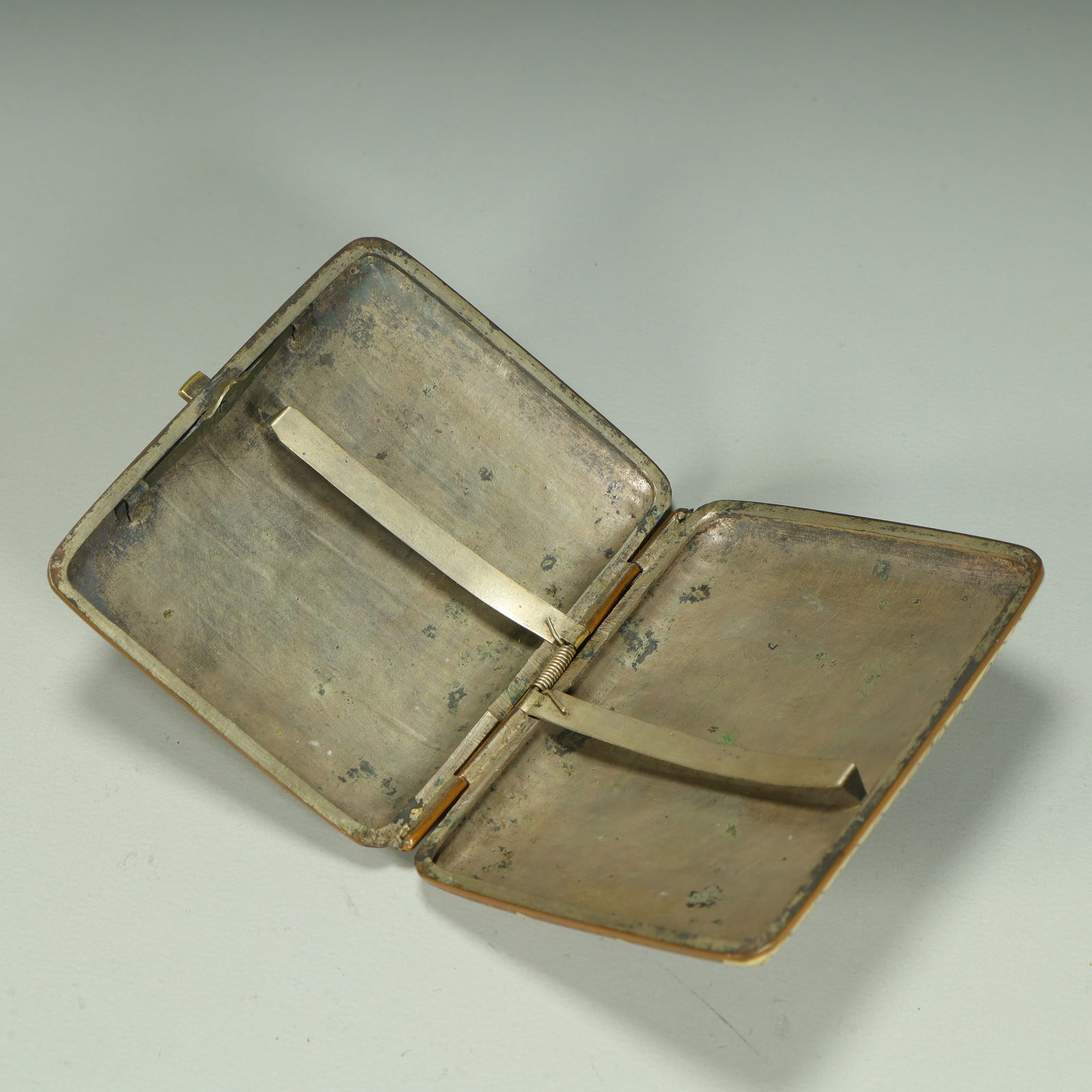 A copper tire cloisonné enamel yellow brown dragon pattern rectangular lid box - 8