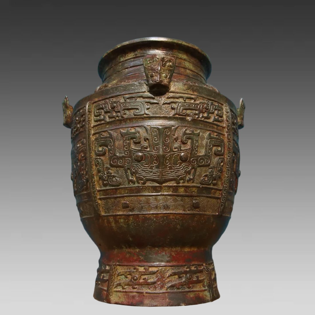 A bronze jar - 8