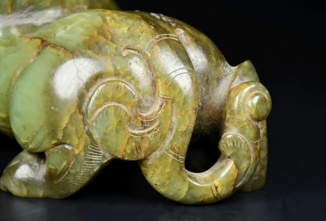 A Han Dynasty jade unicorn - 5