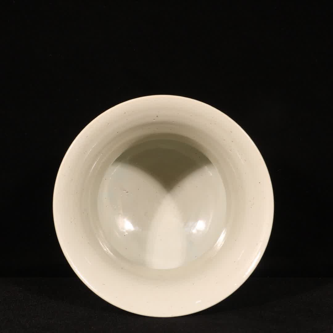 A Qing Kangxi bean celadon slag bucket - 8