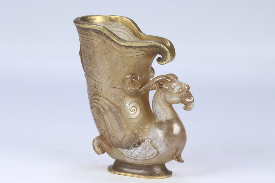 A war Han glazed phoenix pattern statue - 2