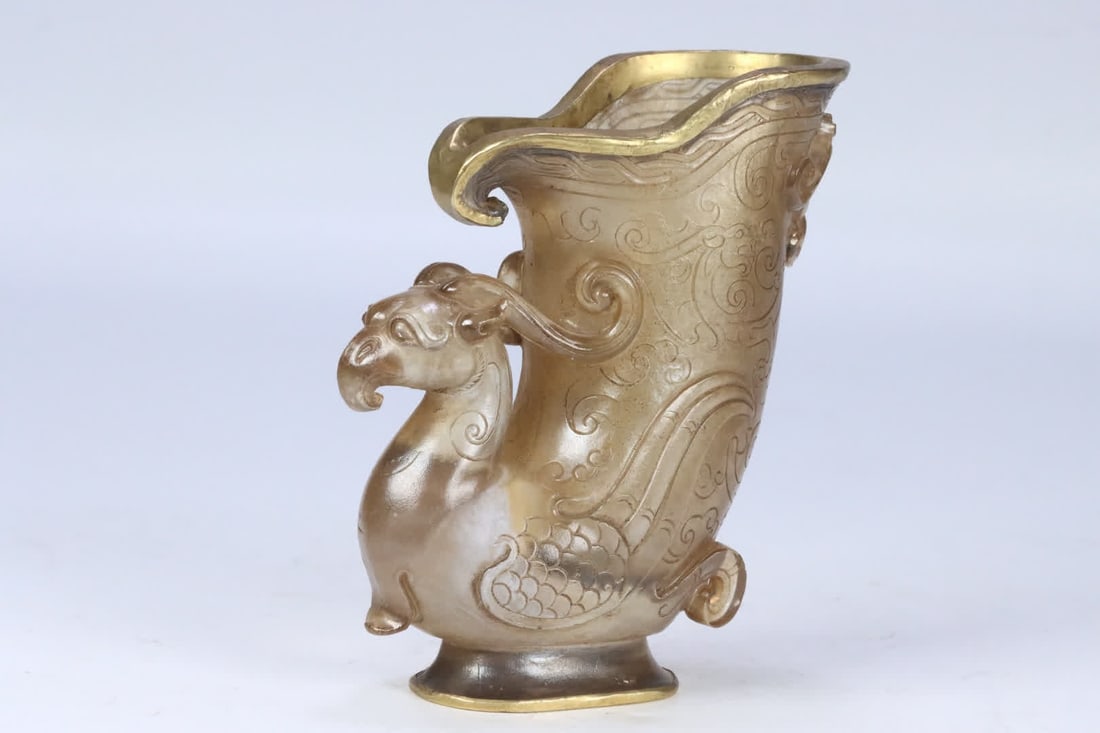 A war Han glazed phoenix pattern statue - 3