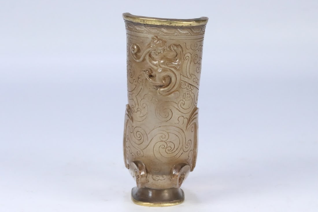 A war Han glazed phoenix pattern statue - 4