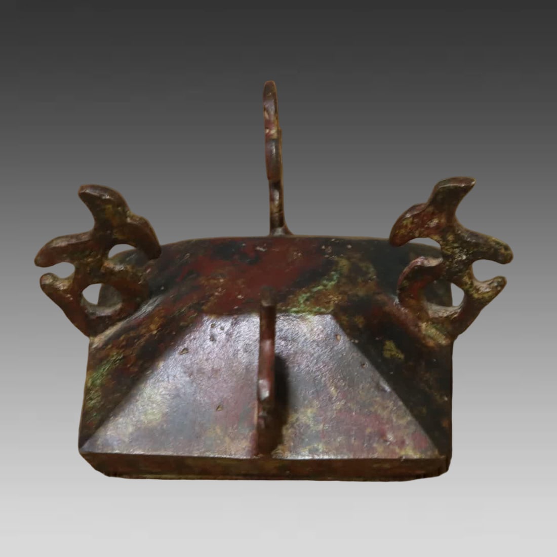 A bronze four-dragon jar - 5