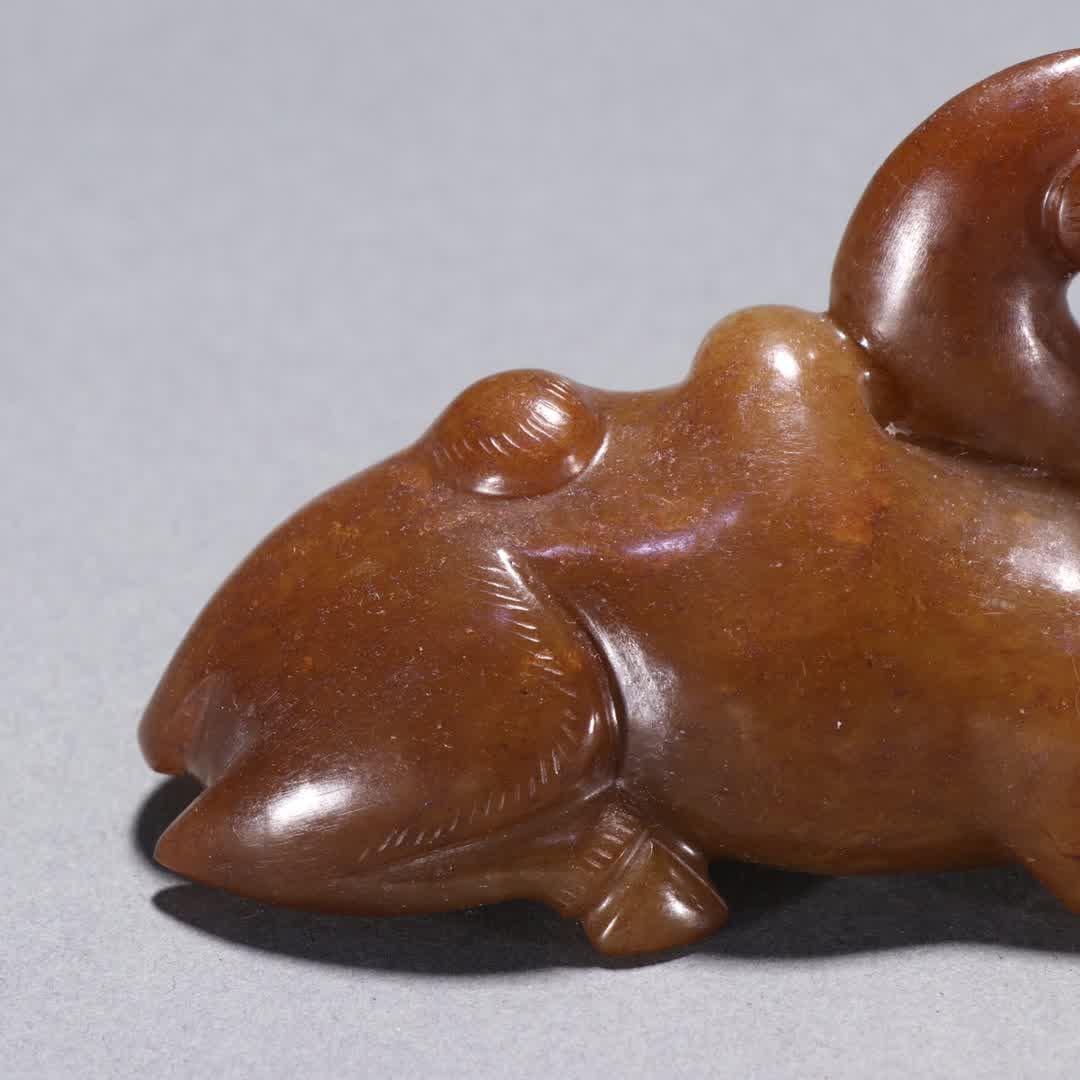 An ancient jade camel ornament - 3