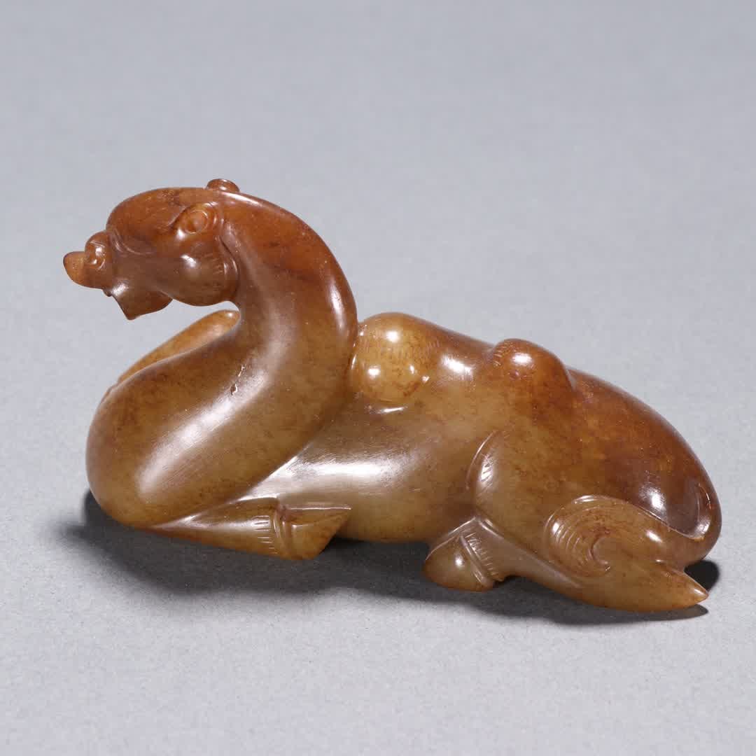 An ancient jade camel ornament - 6