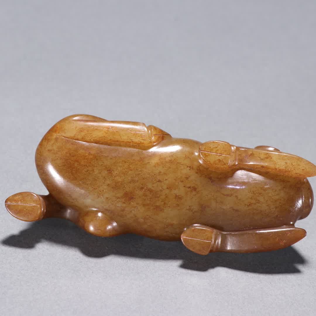 An ancient jade camel ornament - 9