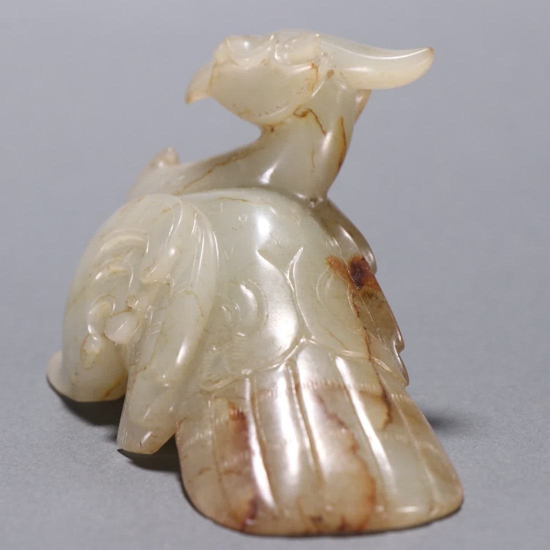 A Qing Dynasty Hetian jade bird - 7