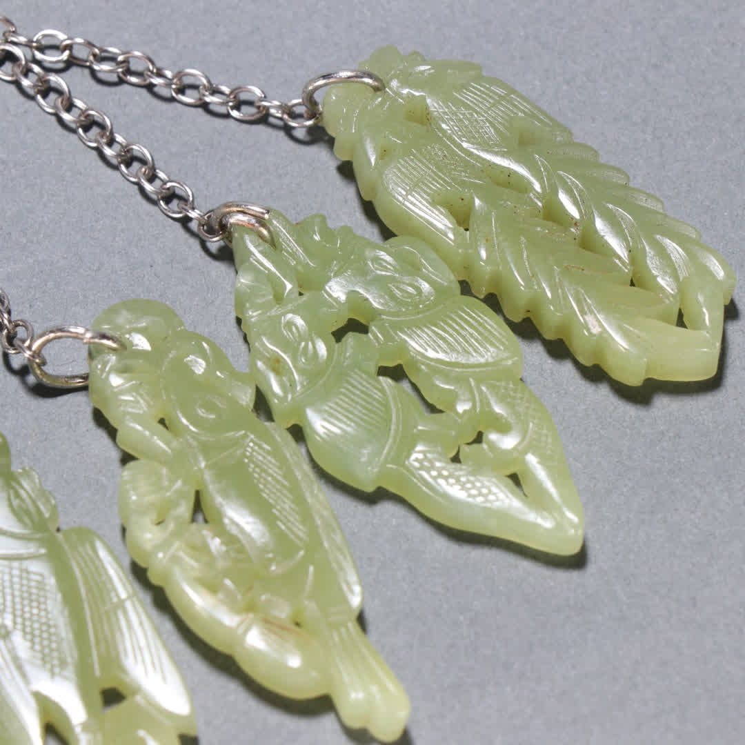 A Hetian topaz placket - 6