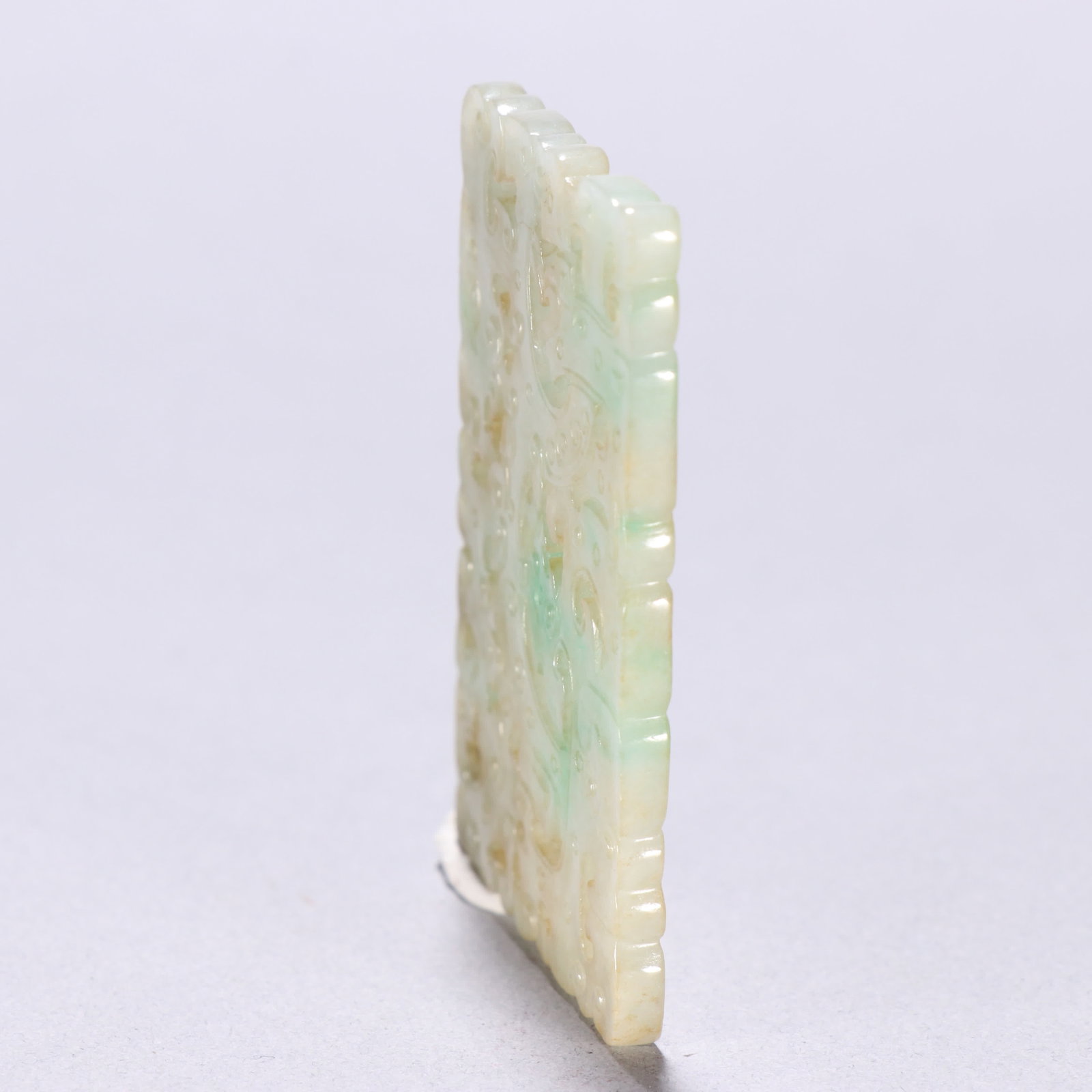 A Qing Dynasty jade dragon pattern plaque - 5