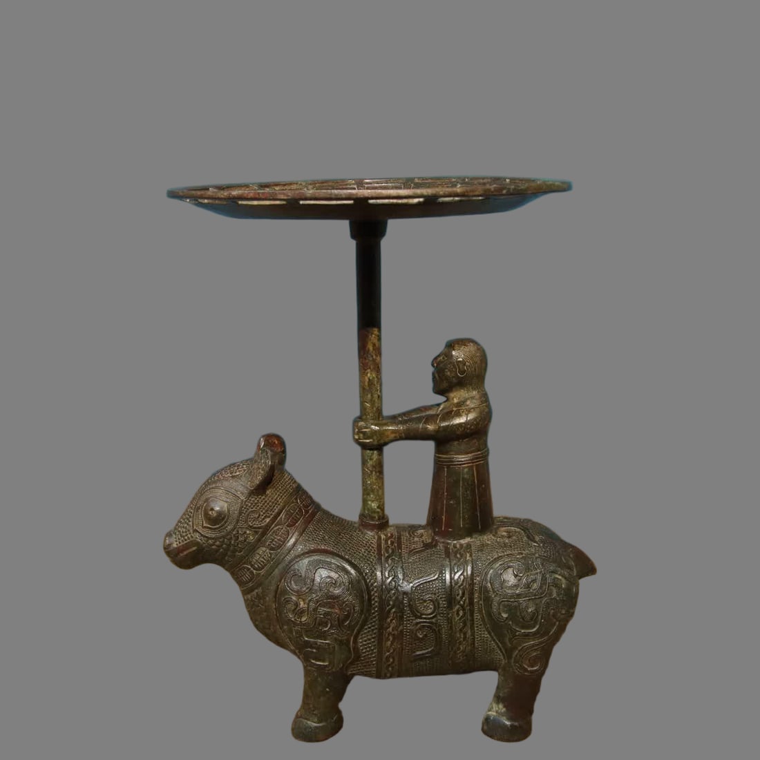 A bronze lamp plate (1 of 9)