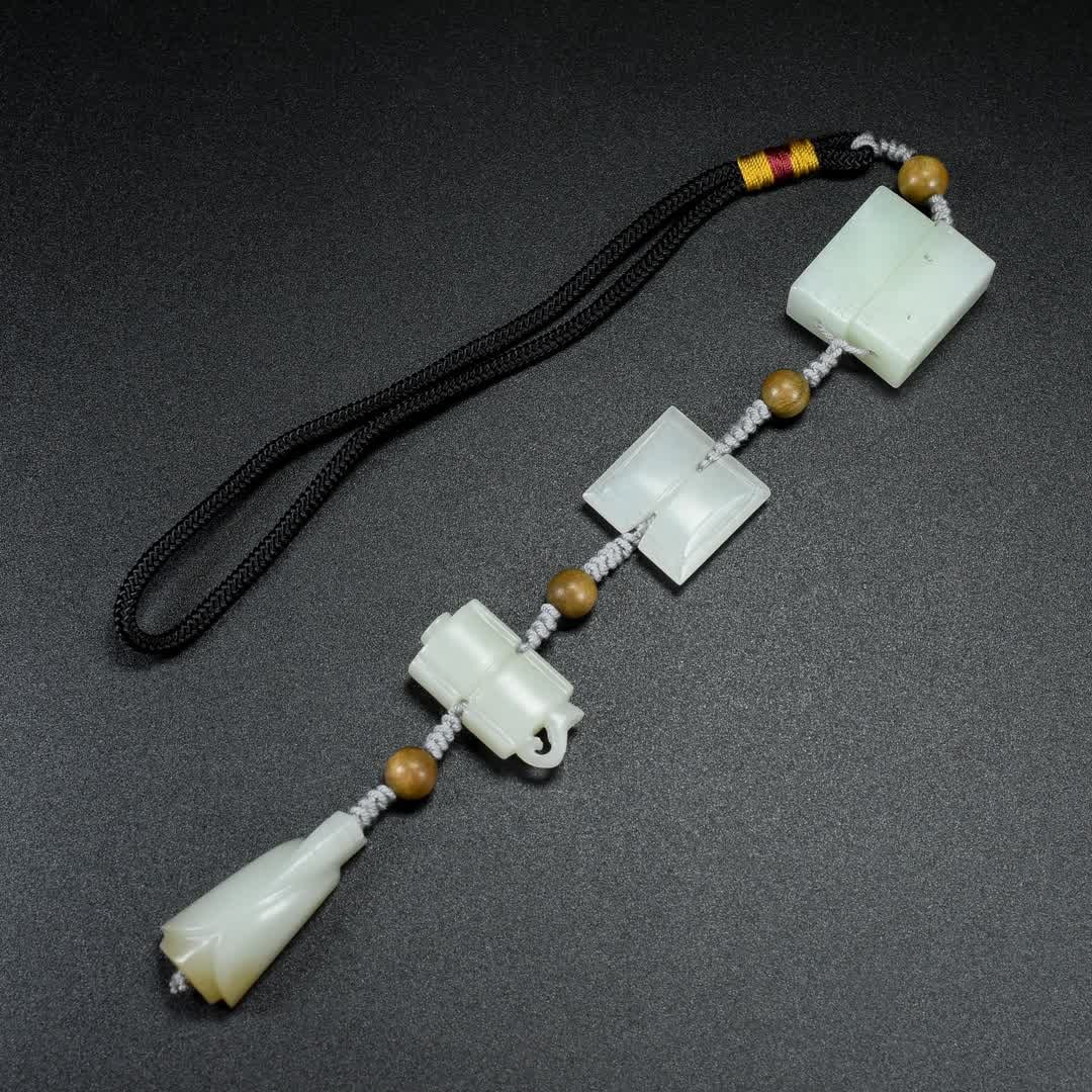 A Qing Dynasty jade treasure string - 7