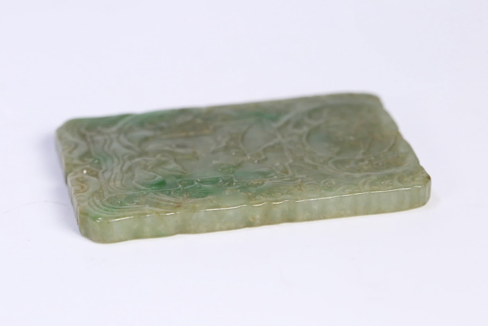 An old jade mandarin duck brand - 3