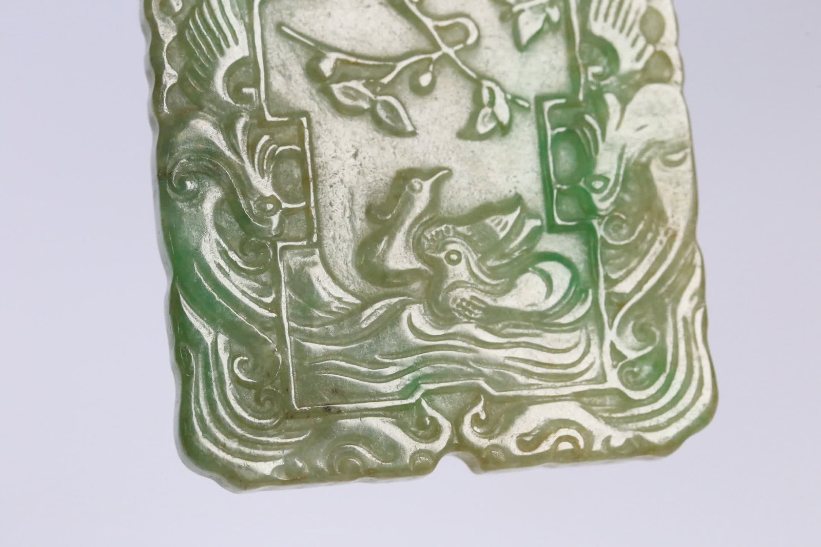 An old jade mandarin duck brand - 6