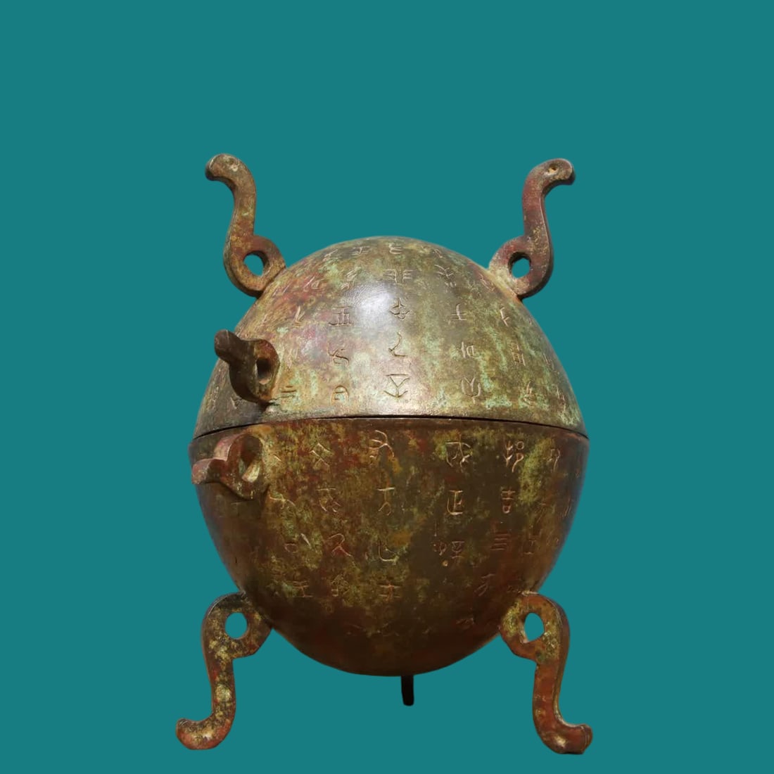 A bronze melon cauldron - 8