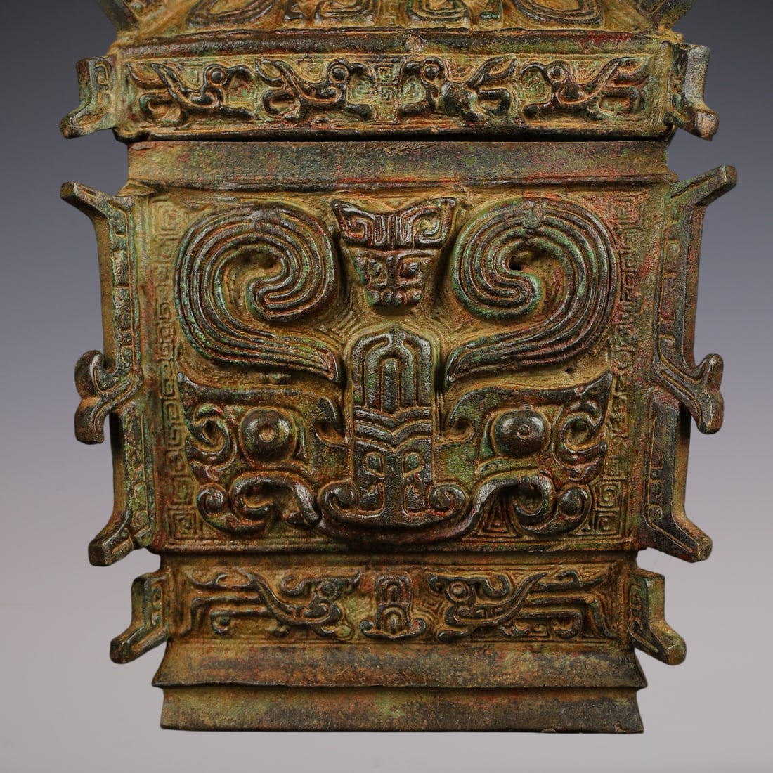 An Exquisite Bronze Beast-Face Pattern Censer - 2