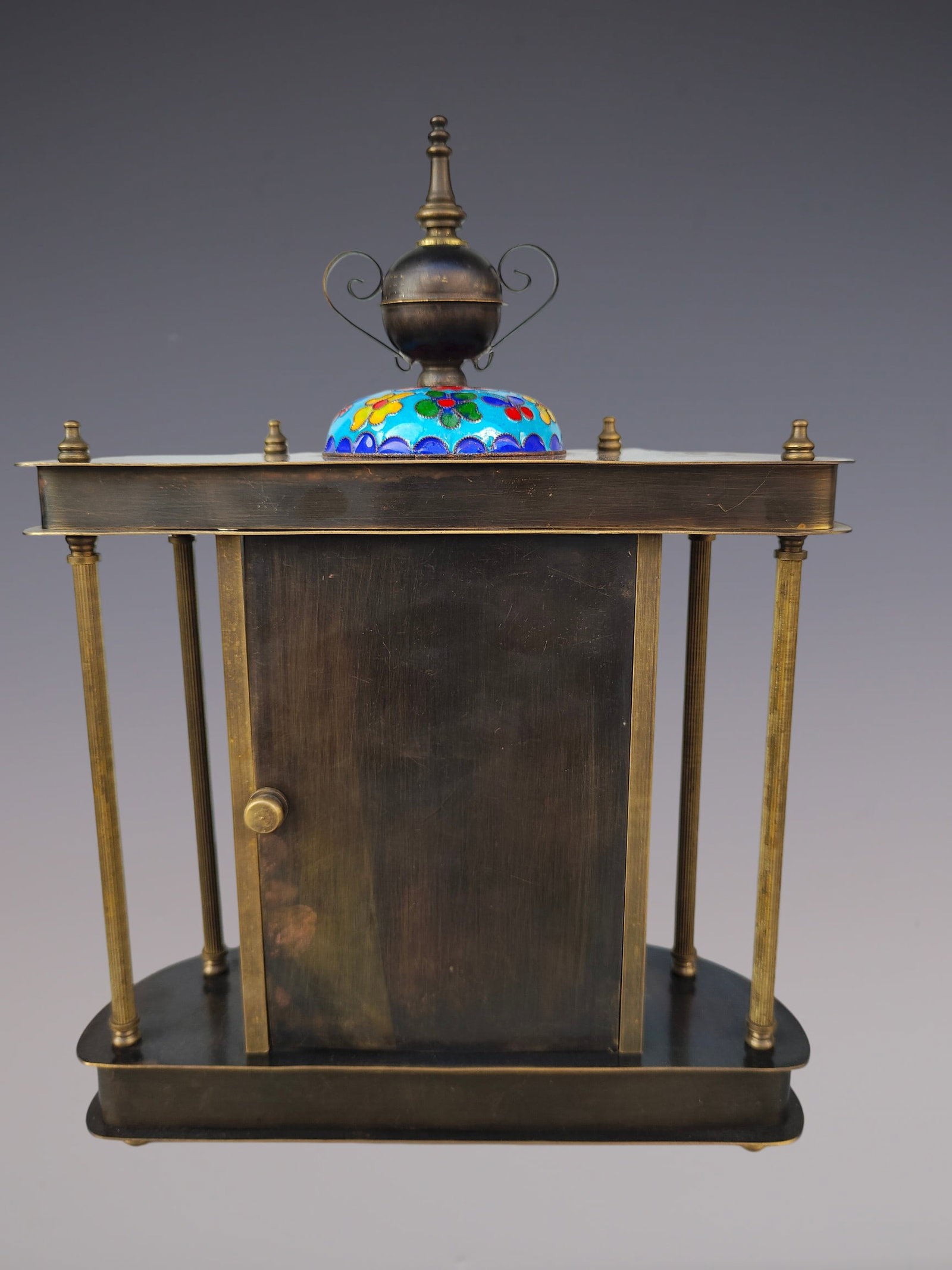 An Exquisite Bronze Lotus Pattern Clock - 5