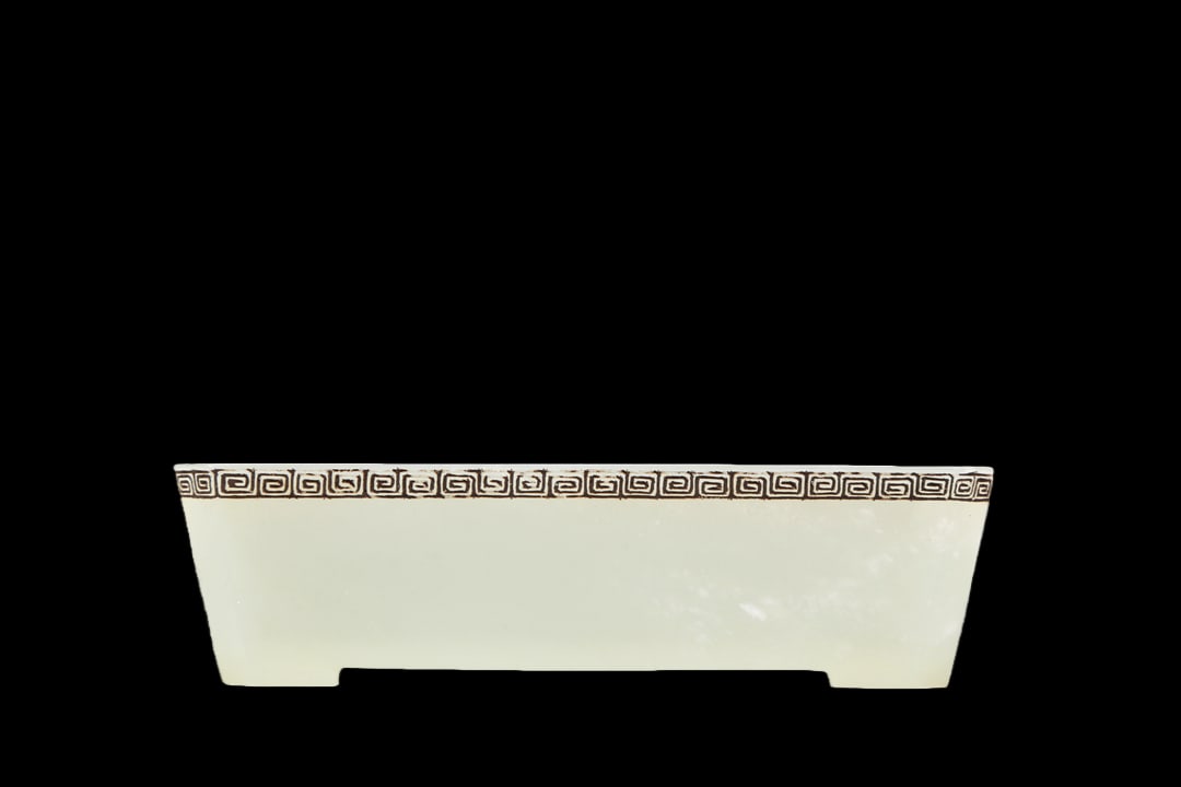 A Marvelous White Jade Dish - 3