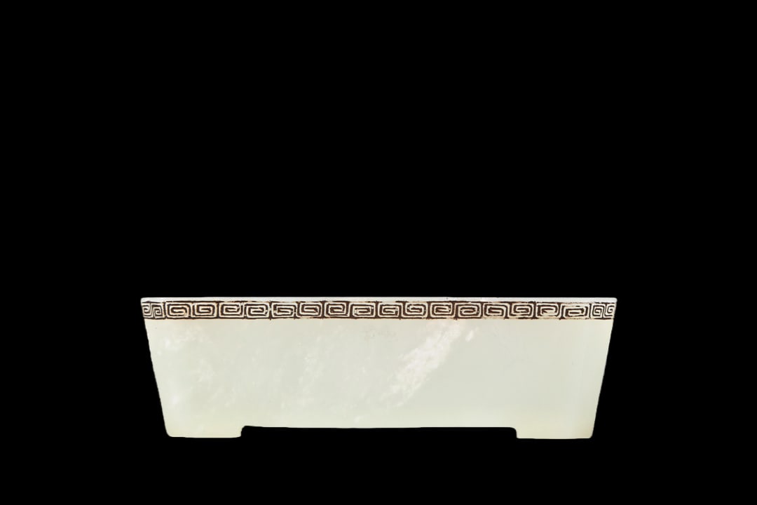 A Marvelous White Jade Dish - 4
