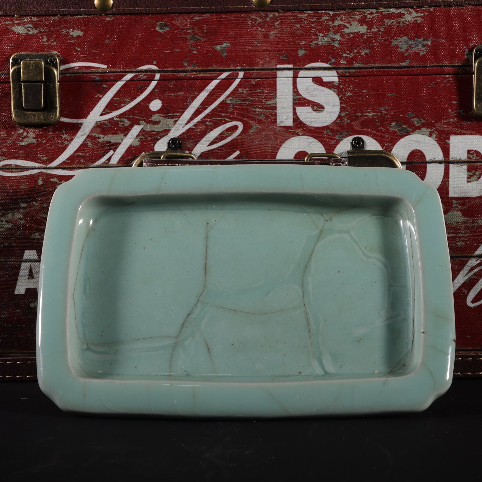 An Exquisite Guan yao Celadon Glazed Basin - 3