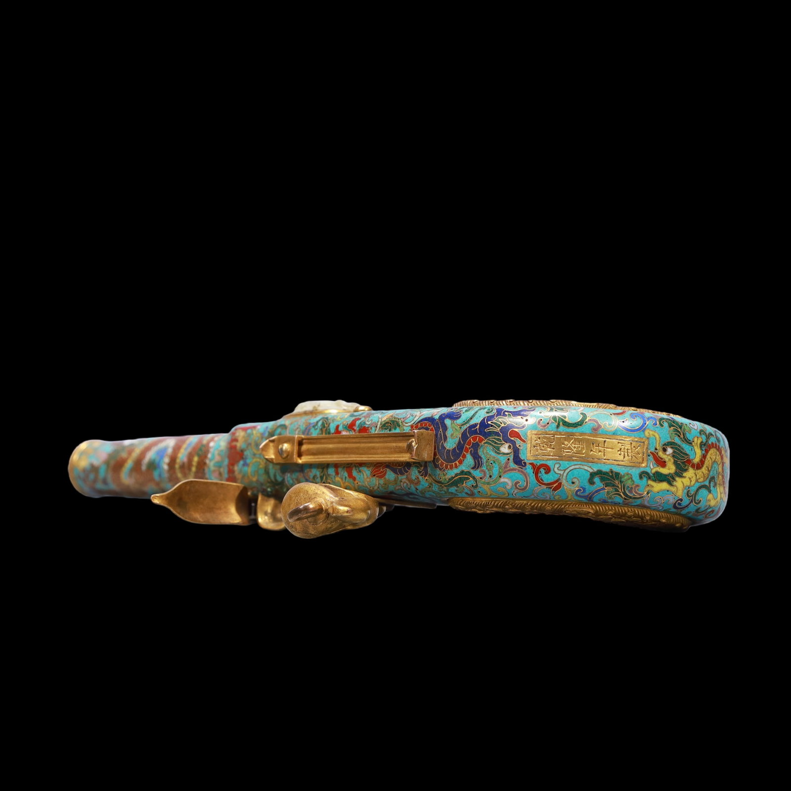 A Exquisite Cloisonne Dragon Pattern Pistol - 8