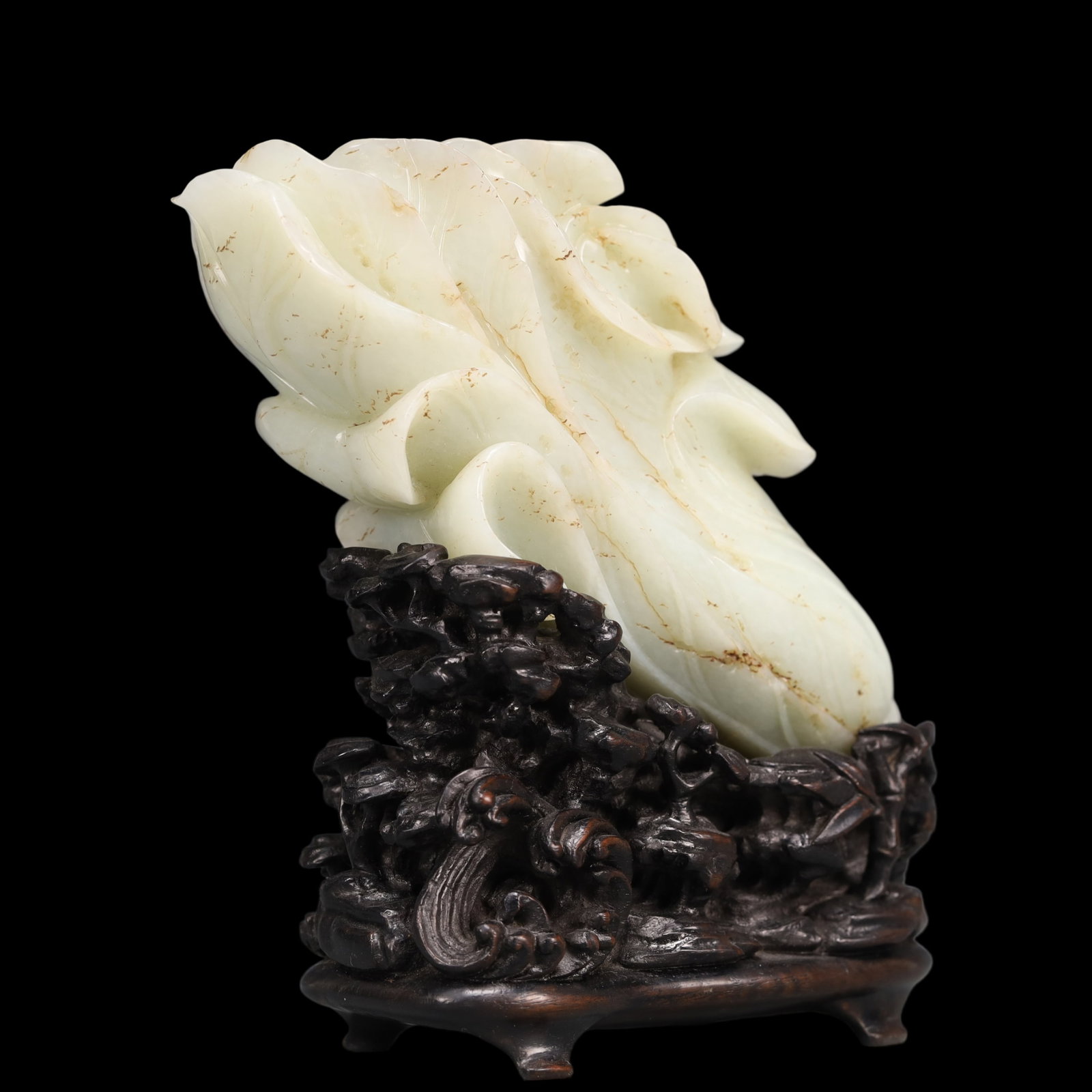 A Exquisite White Jade Cabbage Ornament - 4