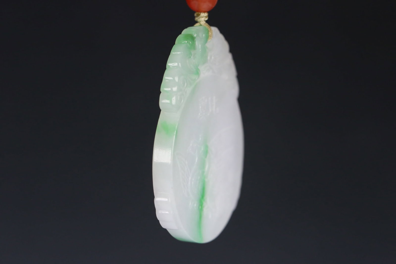 An Exquisite Jadeite Phoenix Pattern Brand - 3