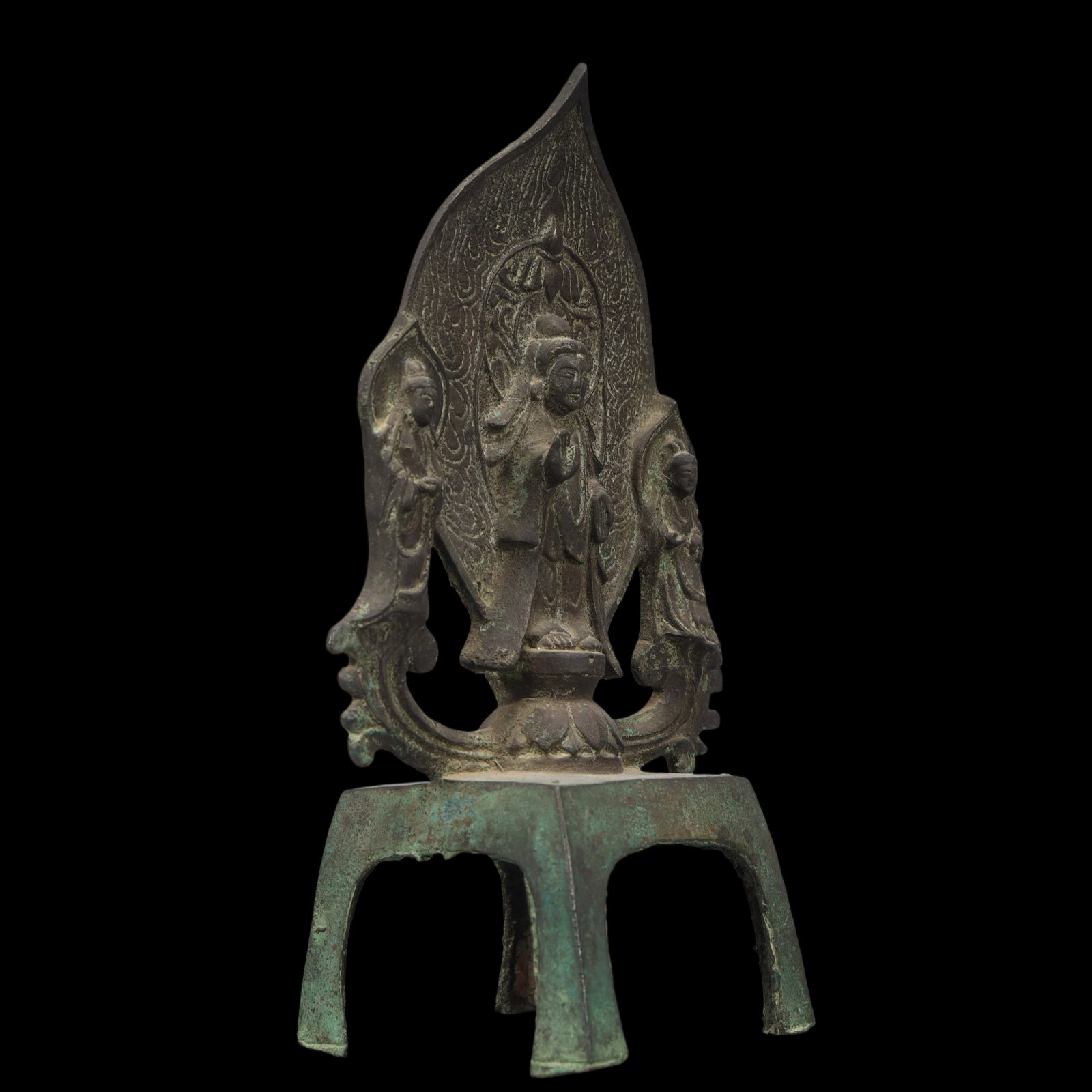 An Exquisite Bronze Buddha Statue - 5