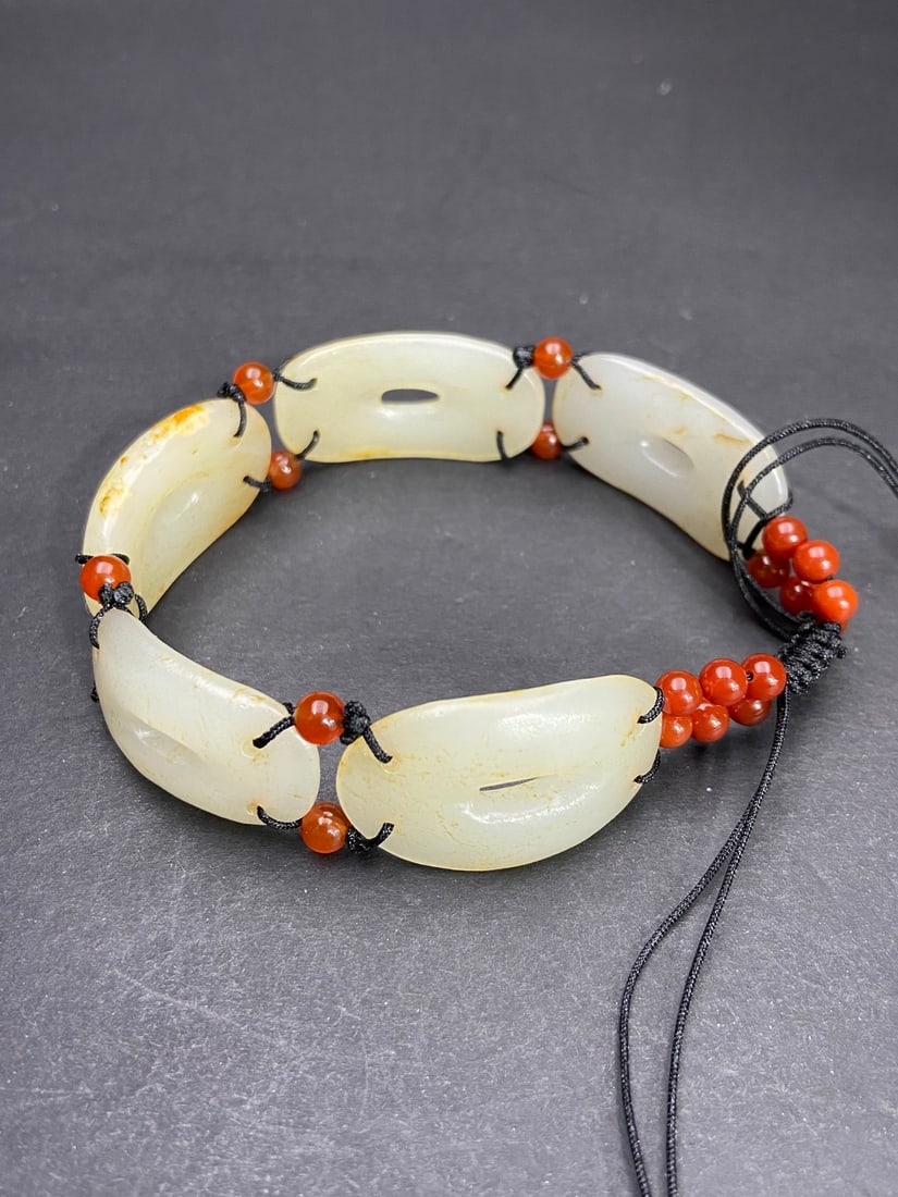 An Exquisite White Jade Bracelets - 4