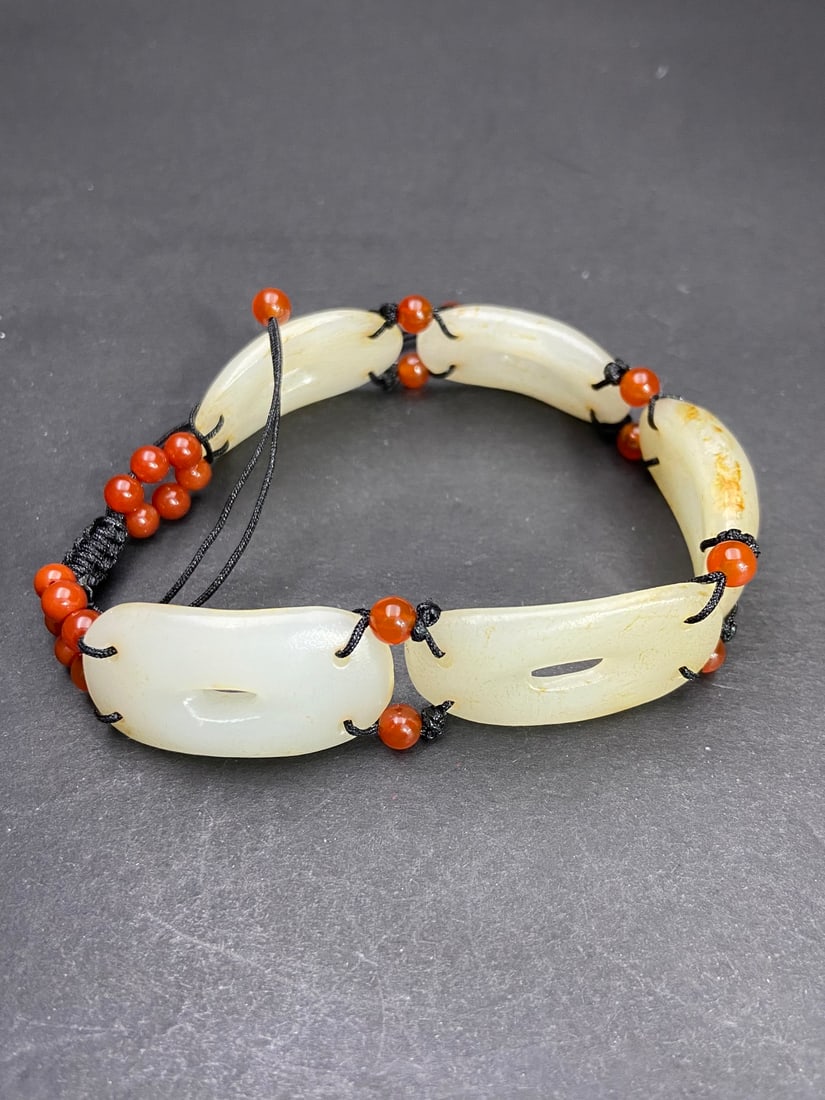 An Exquisite White Jade Bracelets - 5