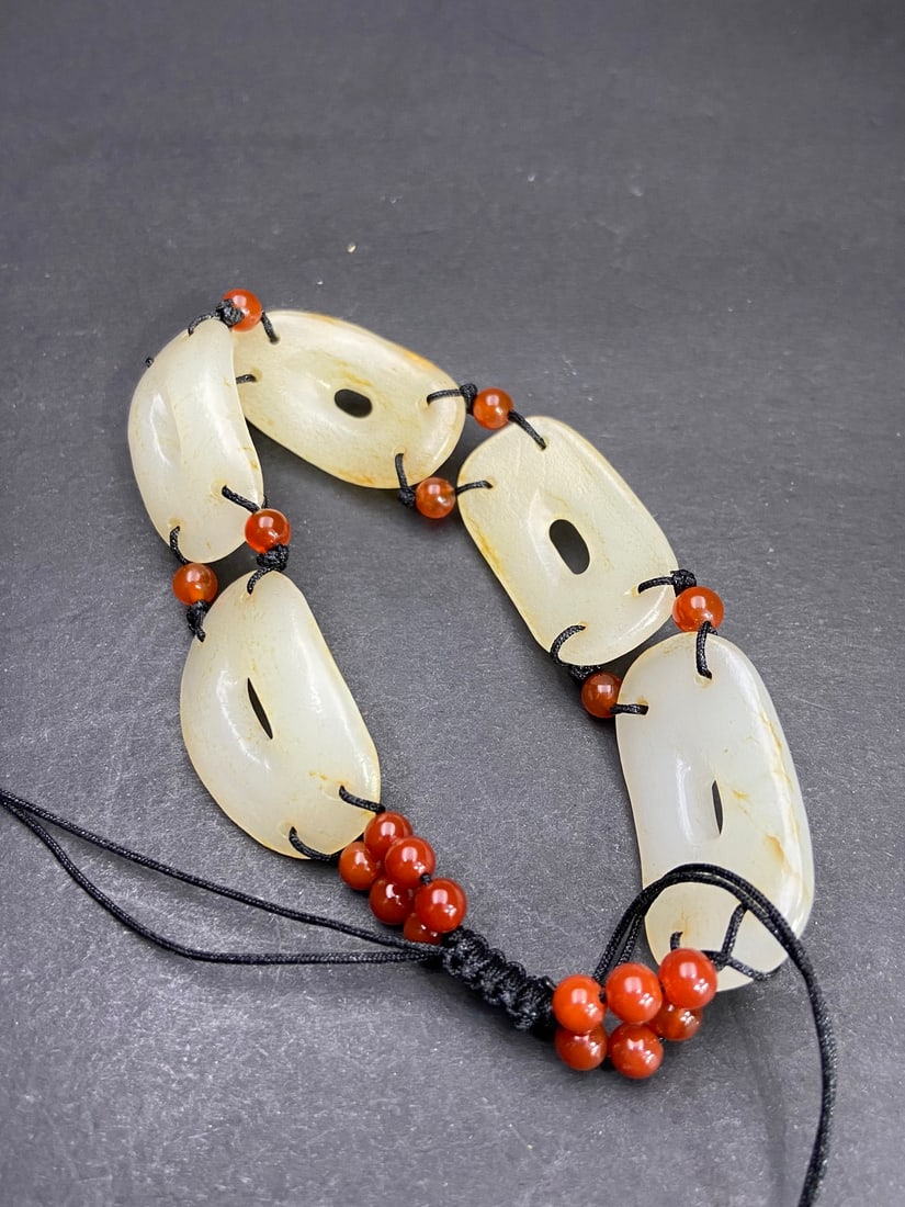 An Exquisite White Jade Bracelets - 6