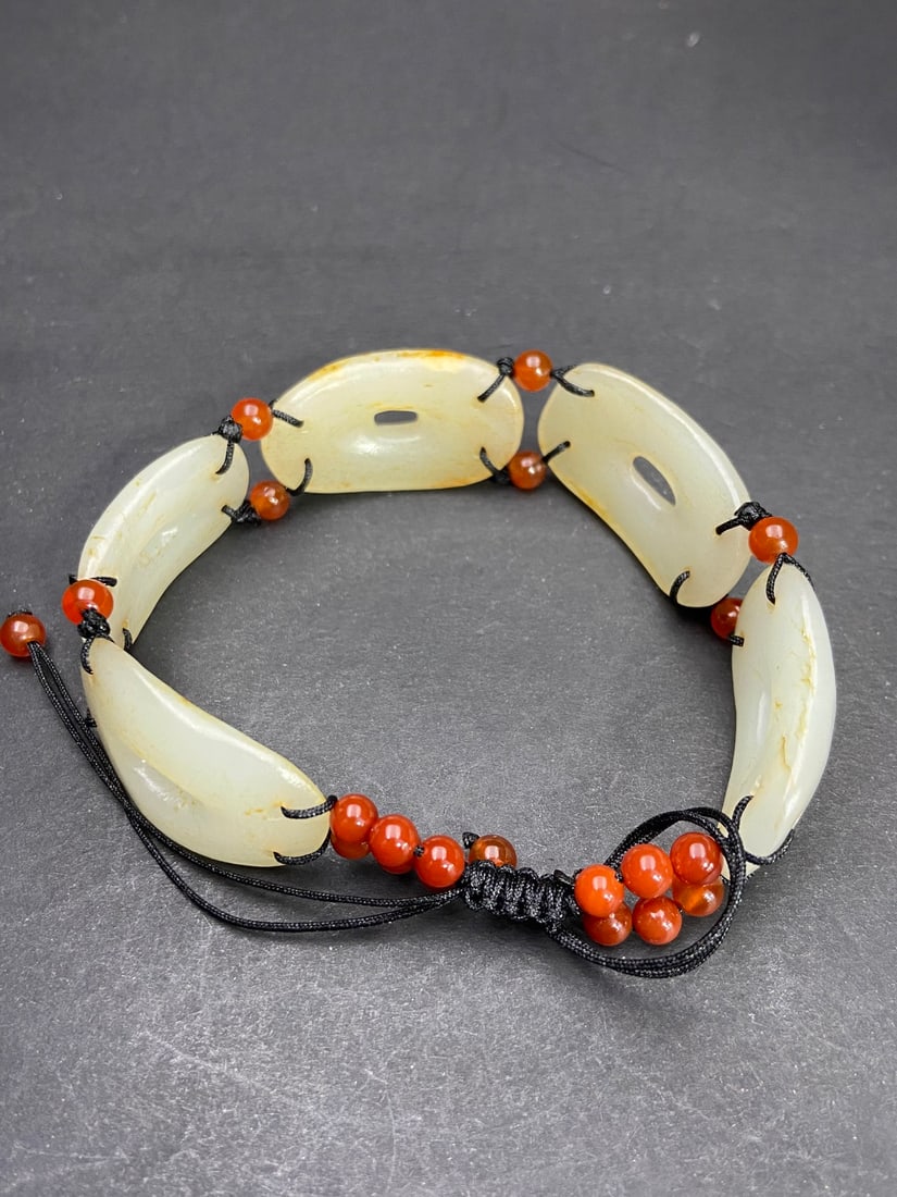 An Exquisite White Jade Bracelets - 7