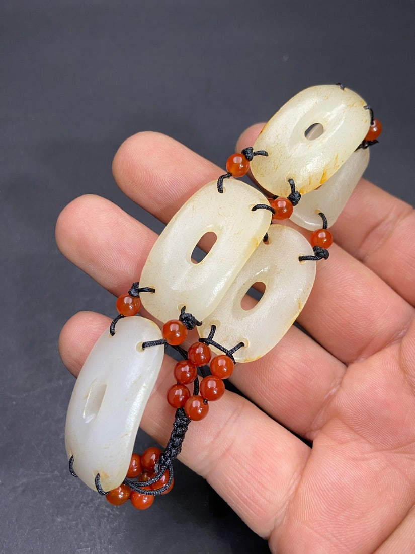 An Exquisite White Jade Bracelets - 8