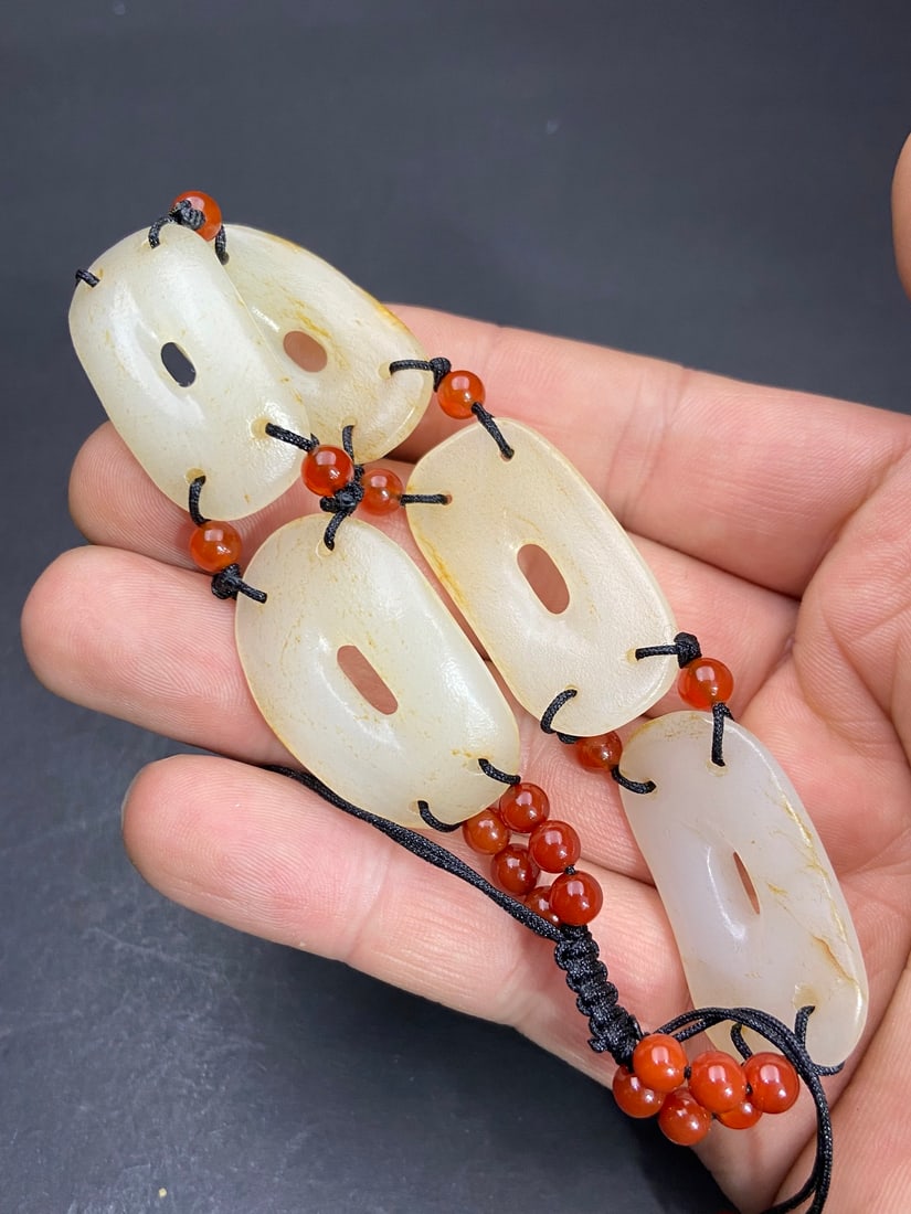 An Exquisite White Jade Bracelets - 9