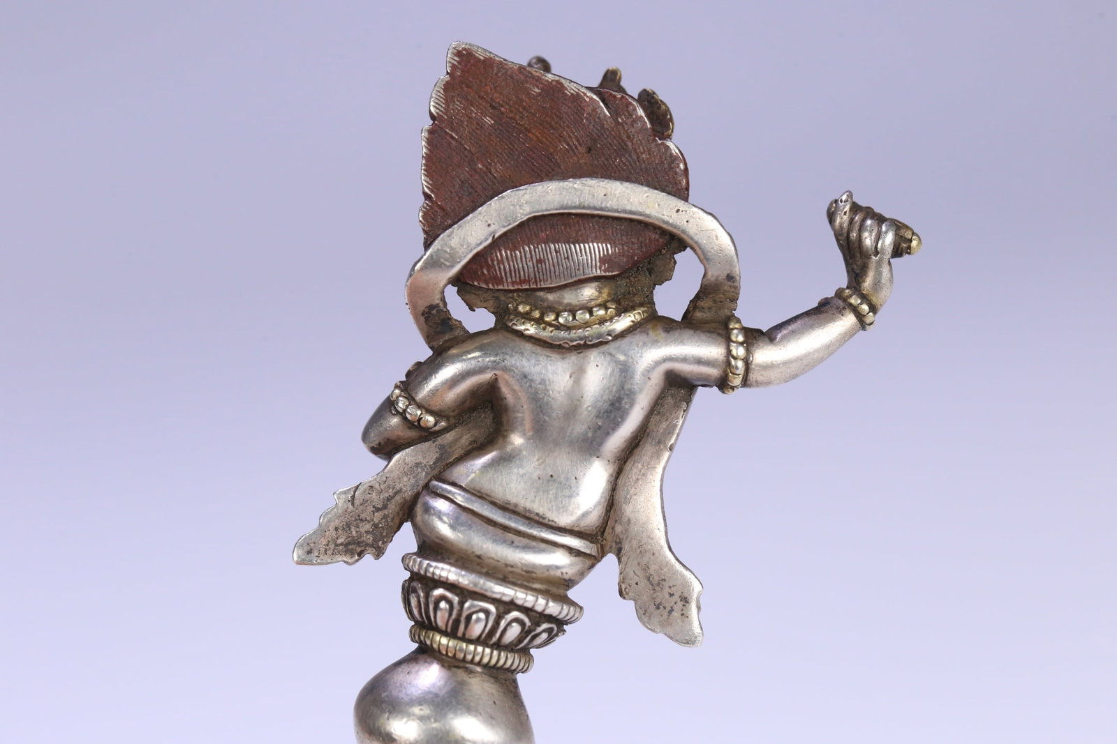 An Exquisite Silver Vajry Pestle - 5