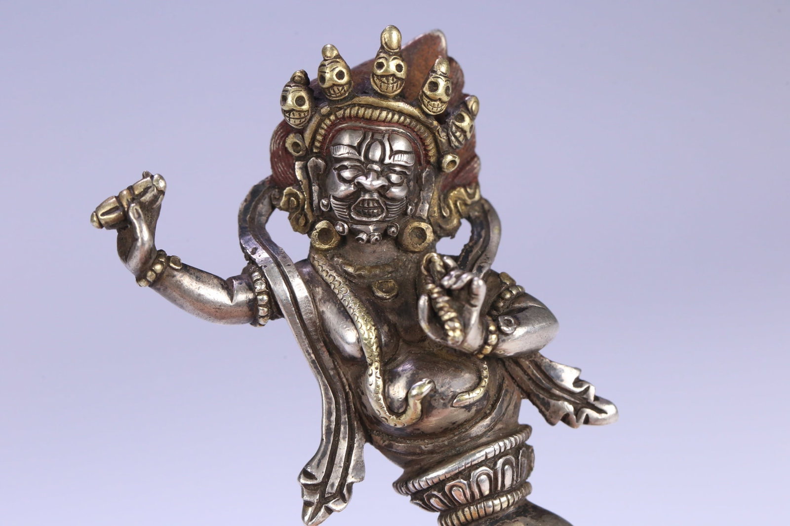 An Exquisite Silver Vajry Pestle - 6