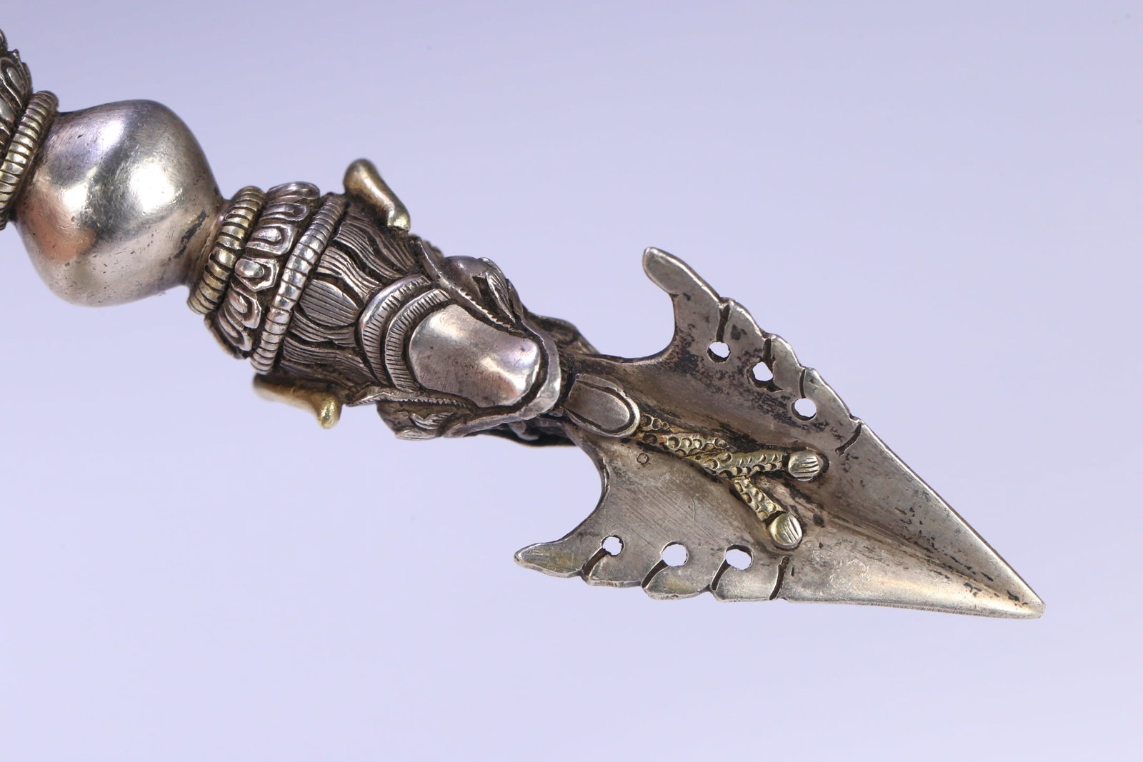 An Exquisite Silver Vajry Pestle - 8