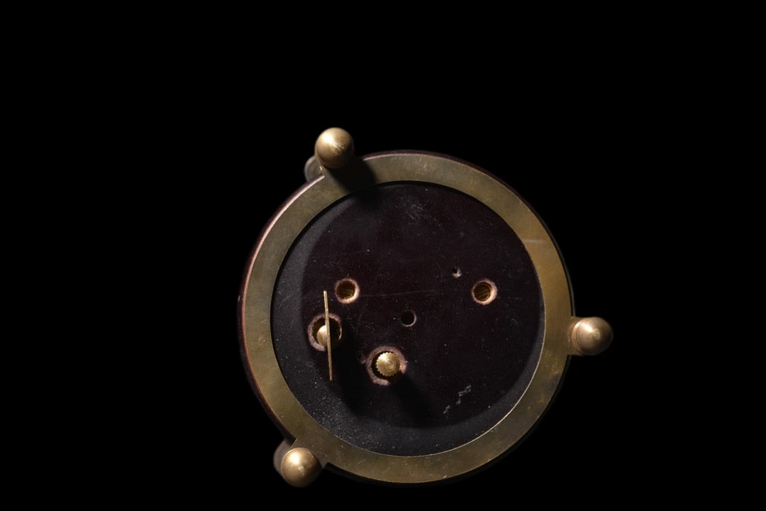 An Exquisite Bronze ainted Enamel Flower Pattern Clock - 9