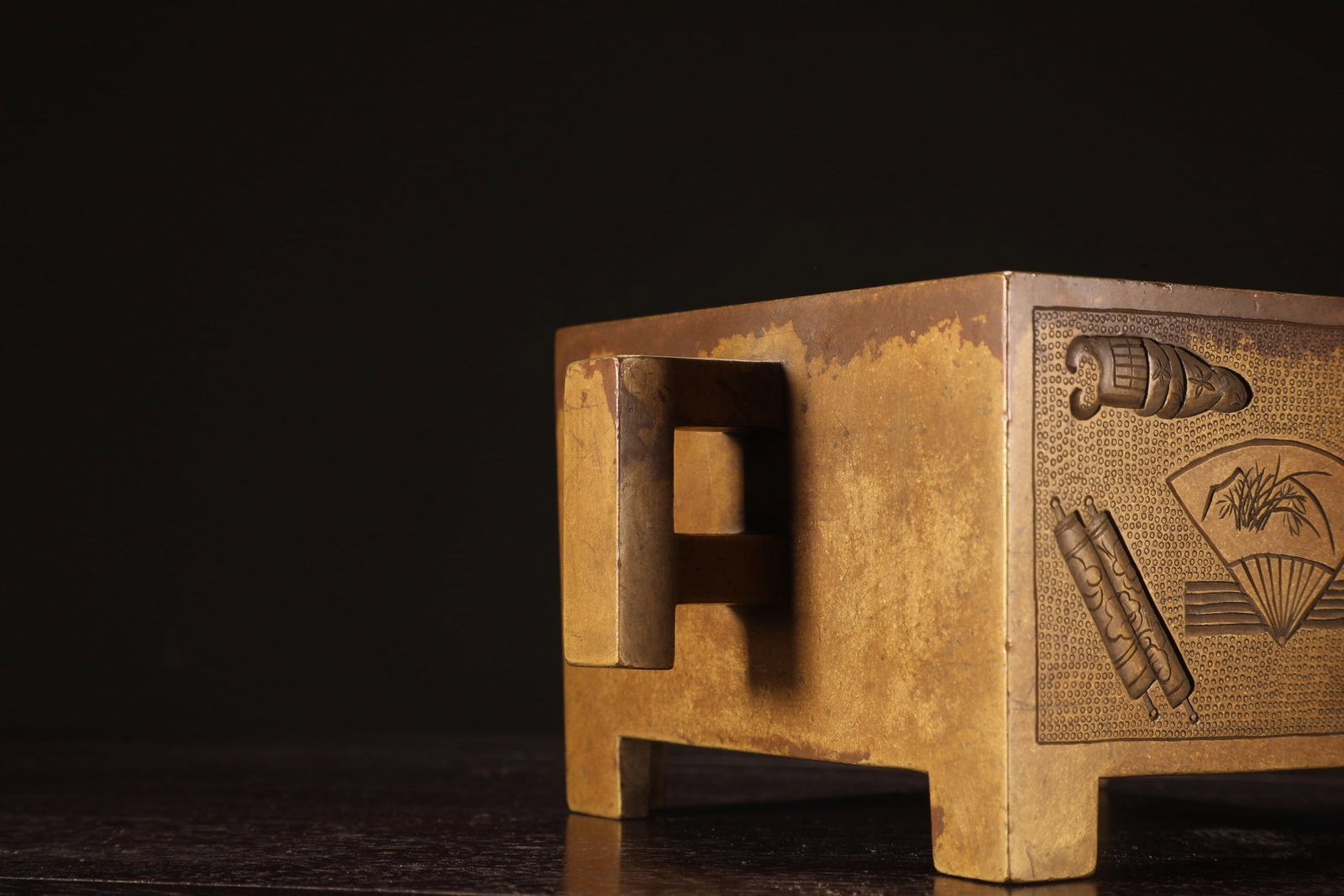 An Exquisite Bronze Double-Ears Censer - 2