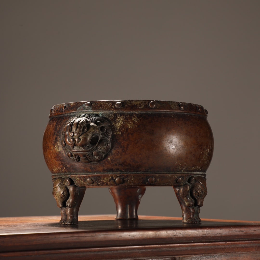 An Exquisite Bronze Double-Ears and Tripod - 3