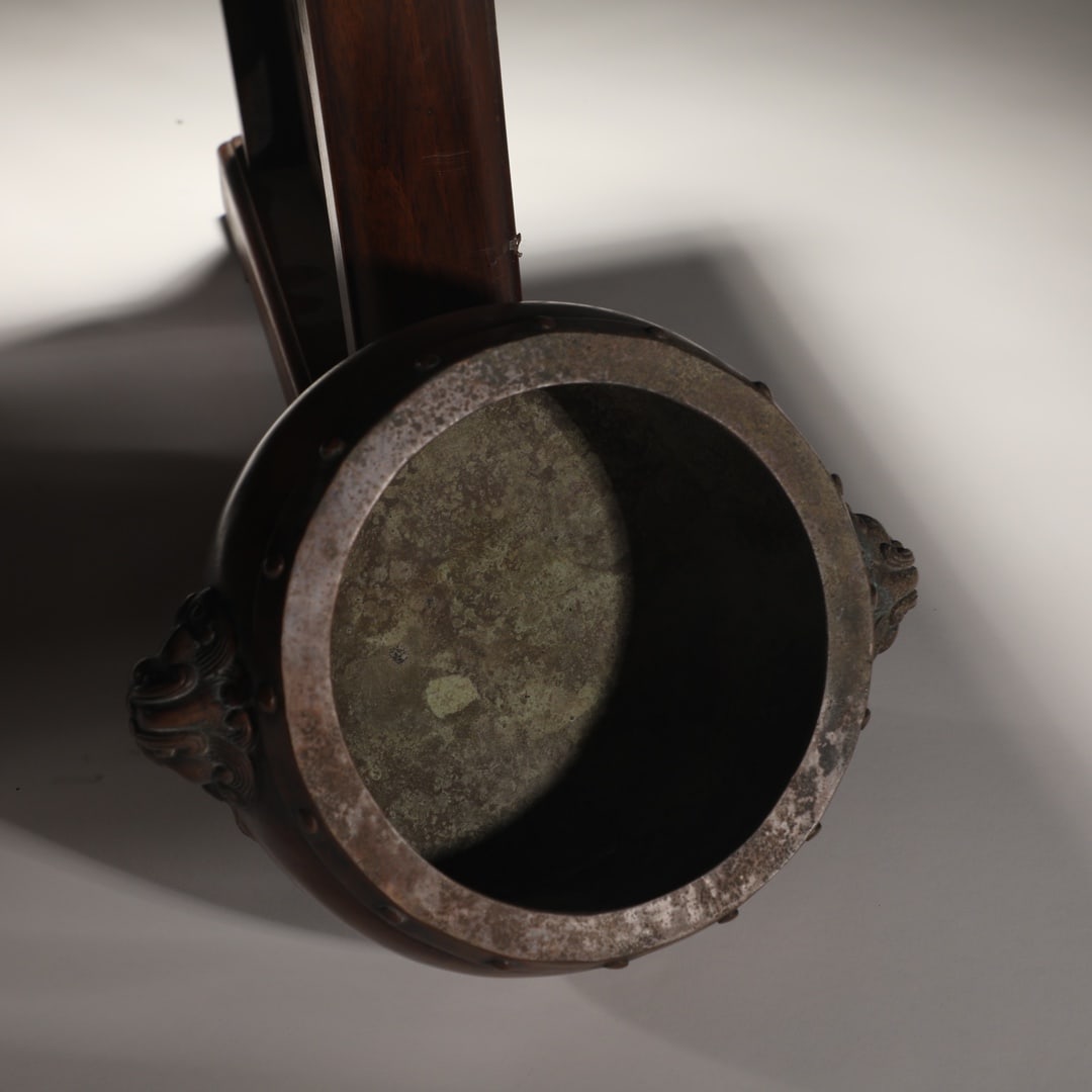 An Exquisite Bronze Double-Ears and Tripod - 5