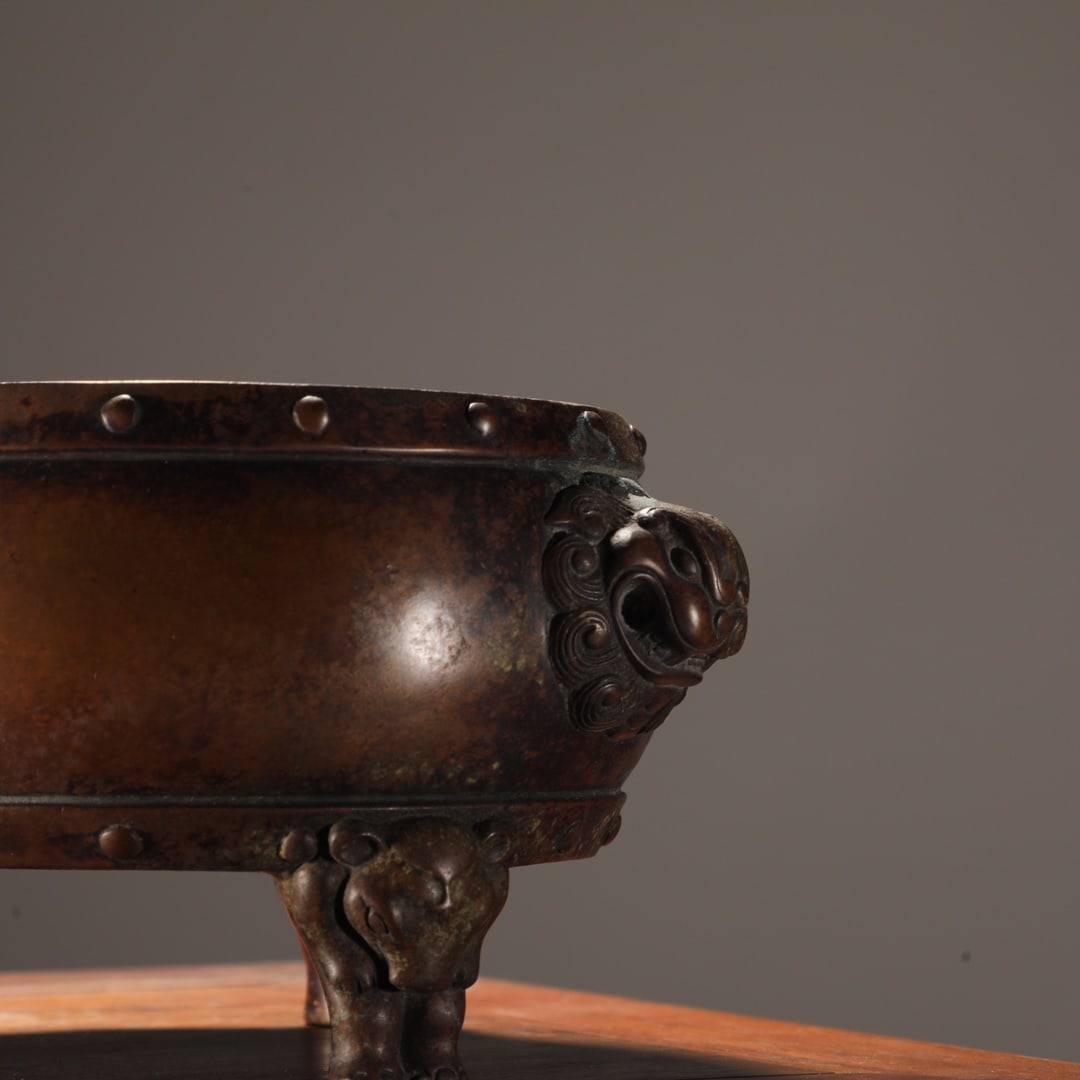 An Exquisite Bronze Double-Ears and Tripod - 8