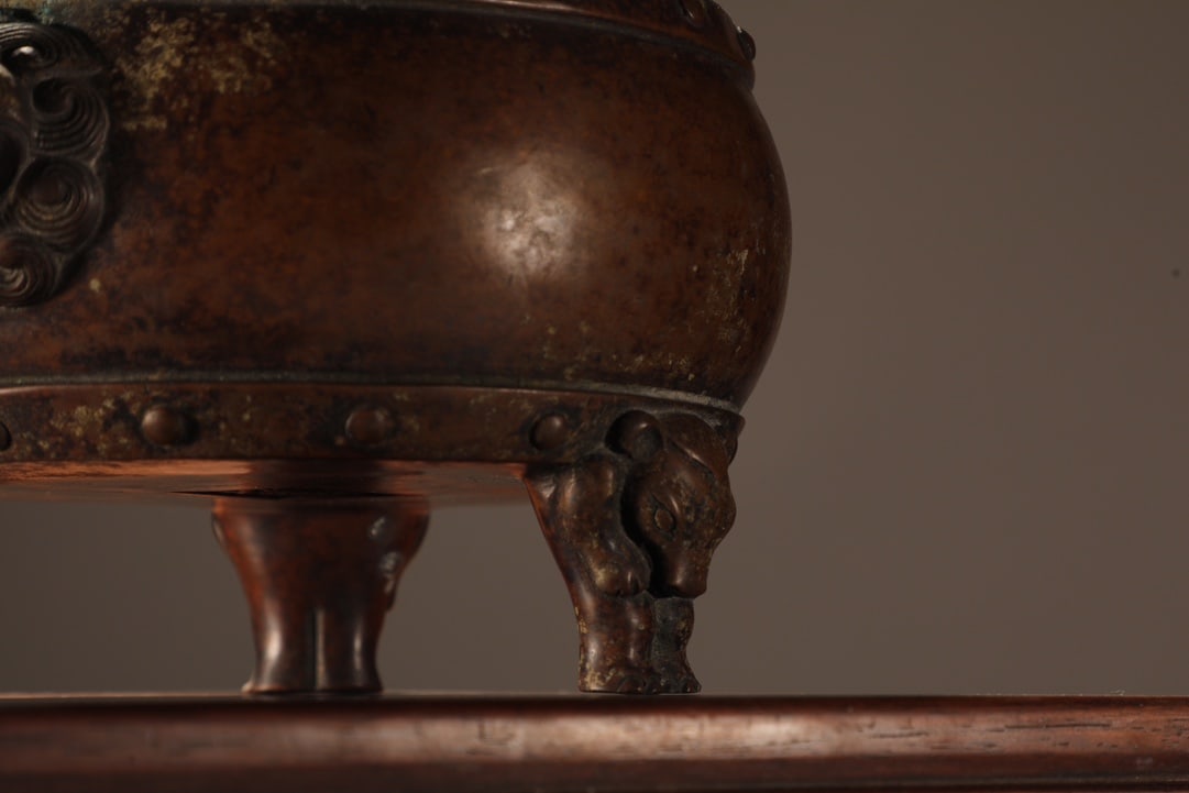 An Exquisite Bronze Double-Ears and Tripod - 9