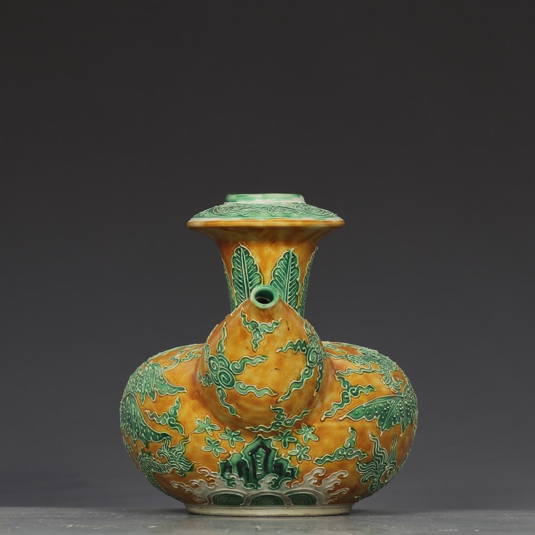 An Exquisite Fahua Glazed Dragon Pattern Ewer - 6